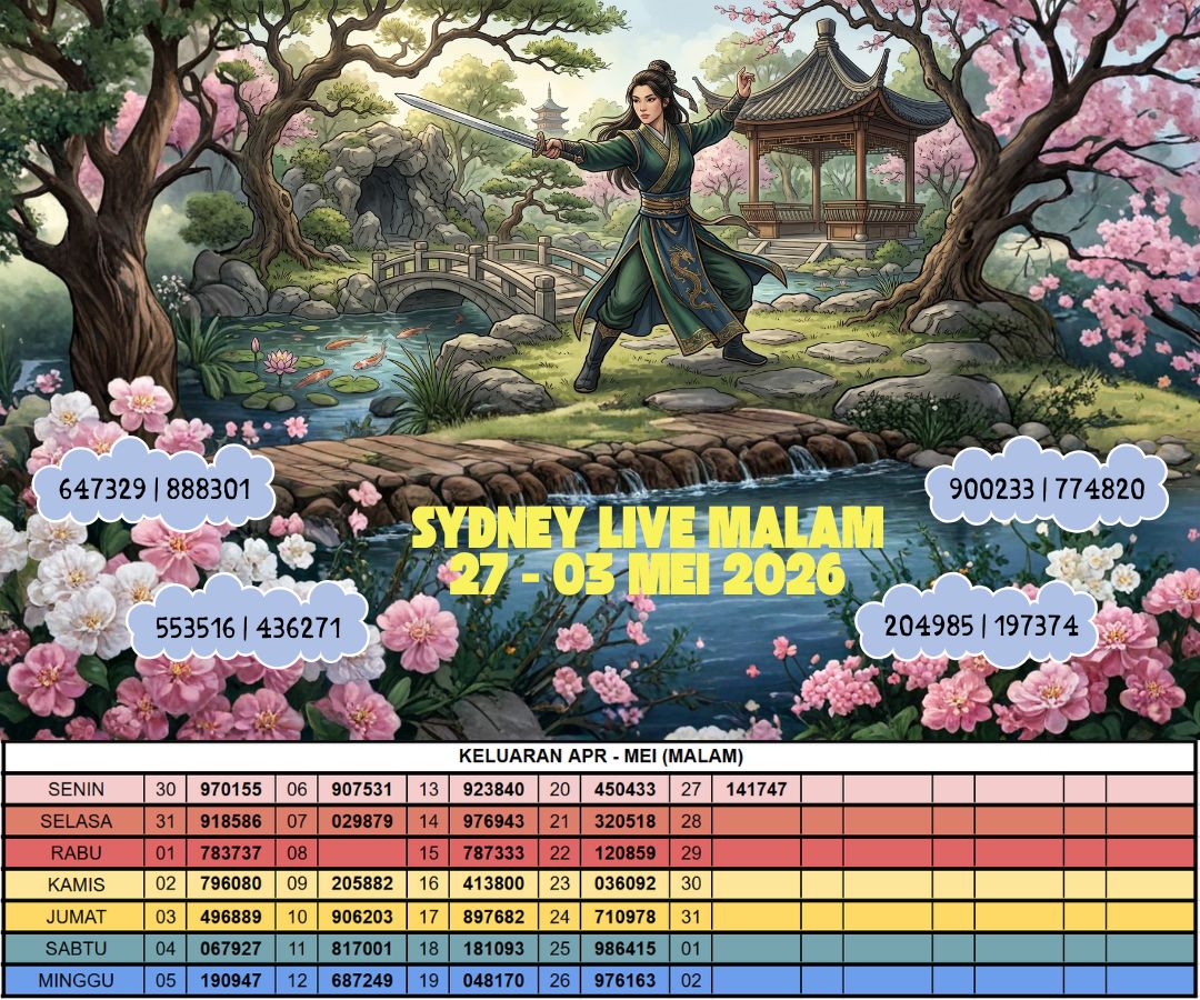 SYDNEY LIVE MALAM 27 - 03 MEI 2026