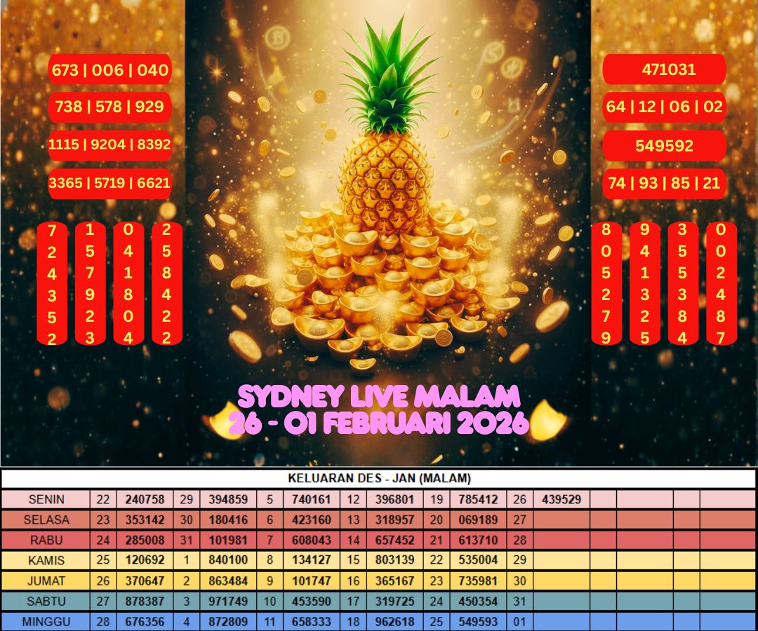 SYDNEY LIVE MALAM 26 - 01 FEBRUARI 2026