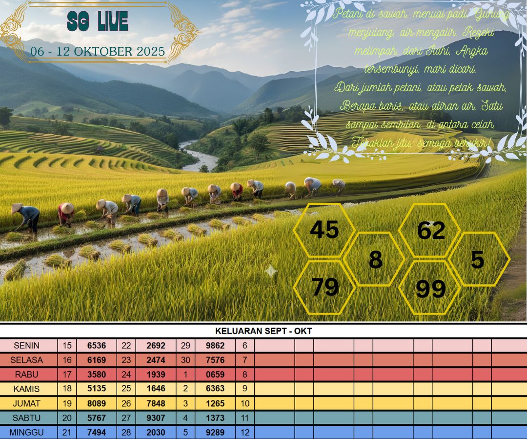 SG LIVE 06 - 12 OKTOBER 2025